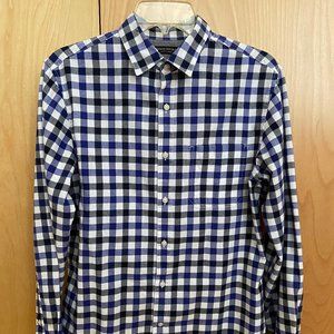 Banana Republic Men's Flannel Blue Plaid Shirt